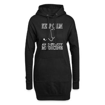 Médecine Étudiant en médecine Étudier la médecine Professeur - Sweat-shirt à capuche long Femme - noir - Devant