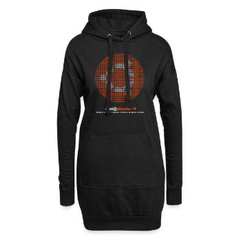 Ubuntu Binary - Hoodie Dress - black - Front