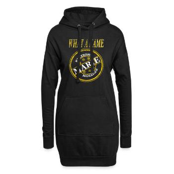Je m’appelle Marie Je suis Marie Nom de Jeune Fille Cadeau - Sweat-shirt à capuche long Femme - noir - Devant