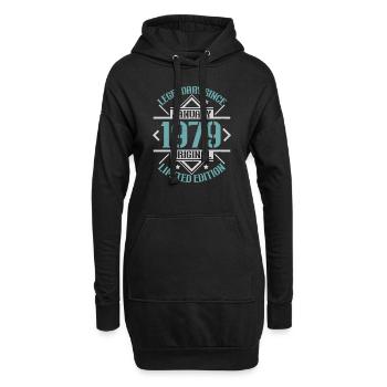 Legendär seit Januar 1979 limitierte Auflage - Hoodie-Kleid - Schwarz - Vorne