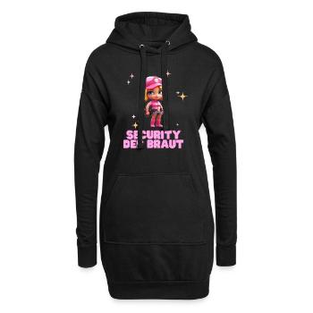 Security der Braut - Hoodie-Kleid - Schwarz - Vorne