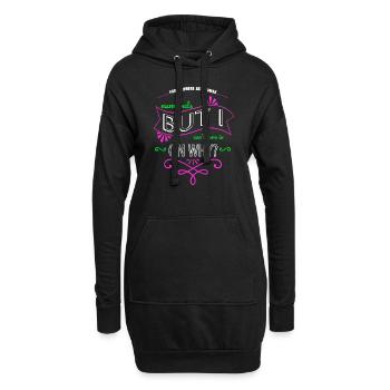 computer language funny sayings father - Hoodie-Kleid - Schwarz - Vorne