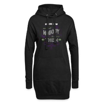 Science Fiction Aliens Alien Alien Pun Présent - Sweat-shirt à capuche long Femme - noir - Devant