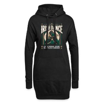 Fier de la danse irlandaise - Sweat-shirt à capuche long Femme - noir - Devant