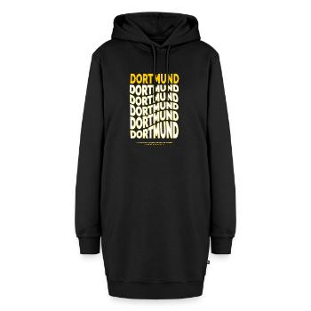 Dortmund Flow - Ruhrpott - NRW - Ruhr - Hoodie-Kleid - Schwarz - Vorne