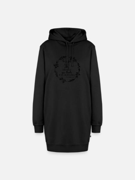 Be Joyful christliches christen Geschenk Religion - Hoodie-Kleid - Schwarz
