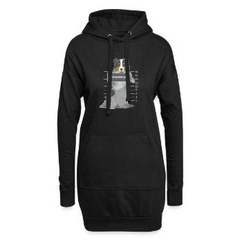Australian Shepherd Herzensbrecher Hund Geschenk - Hoodie-Kleid - Schwarz - Vorne