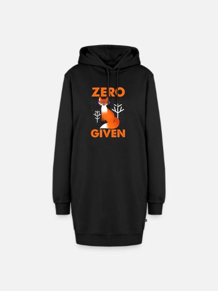 Zero Fox Given - Hoodie-Kleid - Schwarz