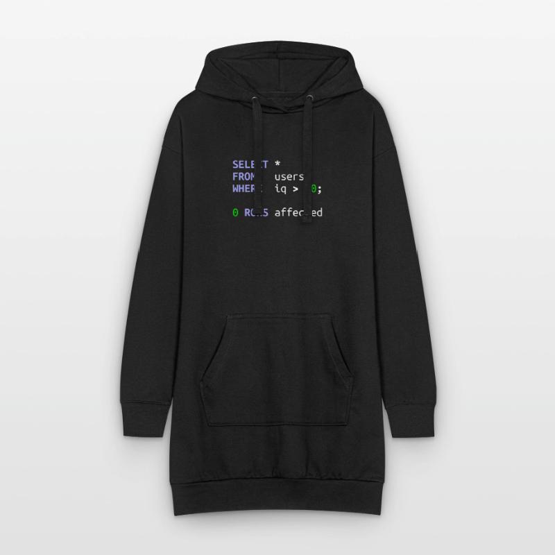 Software-Entwickler SQL Coder Geek Geschenk Hoodie-Kleid