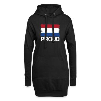 drapeau fierté, drapeau origine indigène holland .png - Sweat-shirt à capuche long Femme - noir - Devant