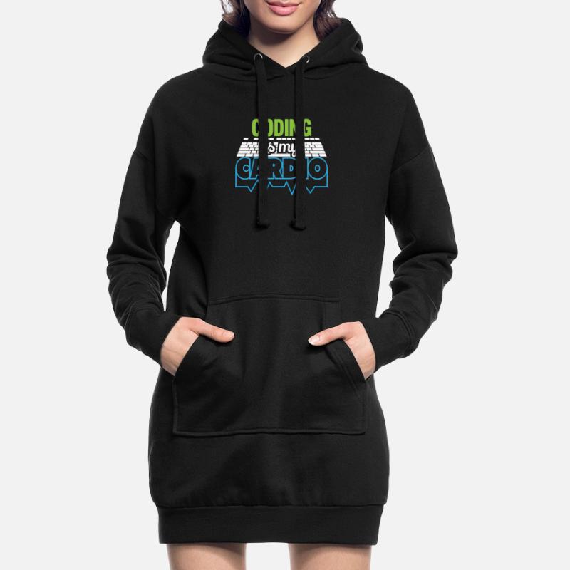 PROGRAMMERS Coding est mon développeur Cardio Funny Sweat-shirt à capuche long Femme