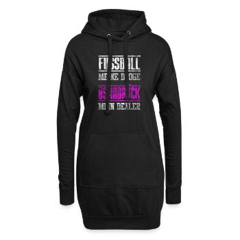 Osnabrück Mein Dealer - Fußball meine Droge - Hoodie-Kleid - Schwarz - Vorne