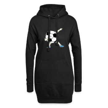 Dabbing Dab Fußball Ball Spieler Spiel Sport Elf - Hoodie-Kleid - Schwarz - Vorne