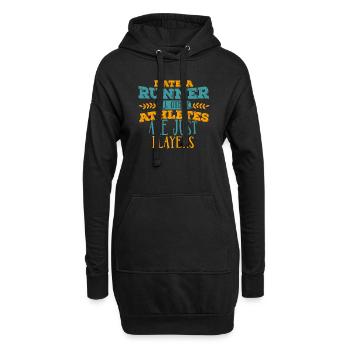 I date runners T-Shirt - Hoodie-Kleid - Schwarz - Vorne