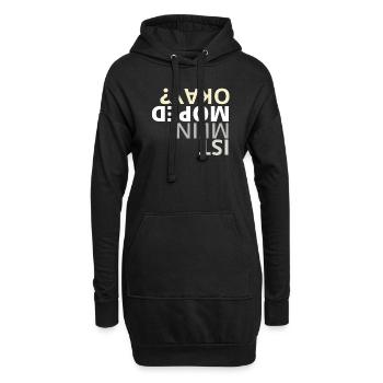 Moped Geschenk für Moped Freunde - Hoodie-Kleid - Schwarz - Vorne