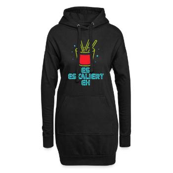 Party Spruch Es Eskaliert Eh Mallorca Urlaub JGA - Hoodie-Kleid - Schwarz - Vorne