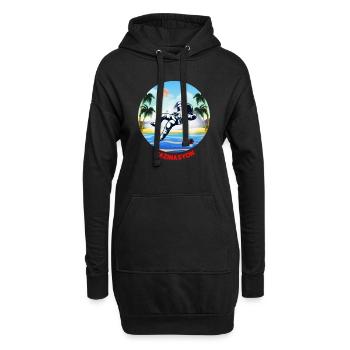 Mazinasyon - Hoodie-Kleid - Schwarz - Vorne