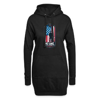 Personne ne sera oublié Memorial Day USA - Sweat-shirt à capuche long Femme - noir - Devant