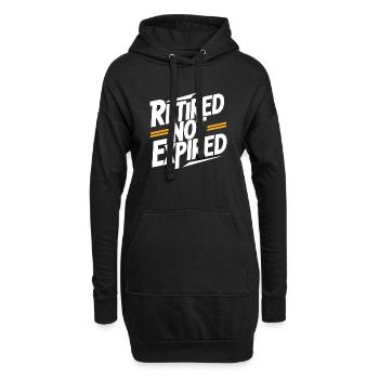 Retraité mais pas expiré Drôle de retraite - Sweat-shirt à capuche long Femme - noir - Devant