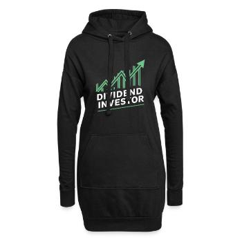 Lustige finanzielle Unabhängigkeit von Dividendeninvestoren - Hoodie-Kleid - Schwarz - Vorne