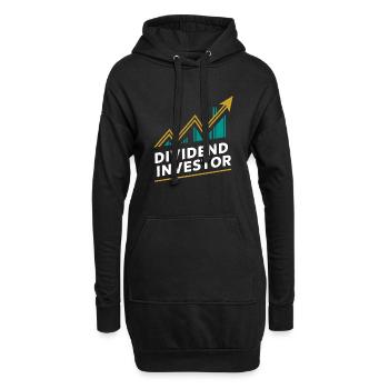 Lustige finanzielle Unabhängigkeit von Dividendeninvestoren - Hoodie-Kleid - Schwarz - Vorne