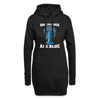 Homard bleu Certains trésors sont bleus du Maine - Sweat-shirt à capuche long Femme - noir - Devant
