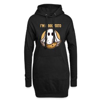 Ich bin ein Boo-Tato Lustige Kartoffel Halloween Kostüm Ghos - Hoodie-Kleid - Schwarz - Vorne
