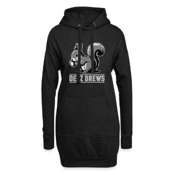 Deez Brews Funny Squirrel Coffee Lover Pun - Sweat-shirt à capuche long Femme - noir - Devant
