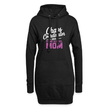 Chaos Choordinator aka Home School Mom - Hoodie Dress - black - Front