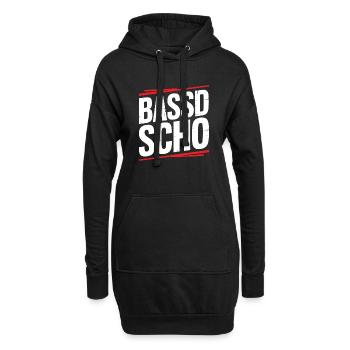 Bassd scho – Culte franconien prononçant le dialecte Frängi - Sweat-shirt à capuche long Femme - noir - Devant