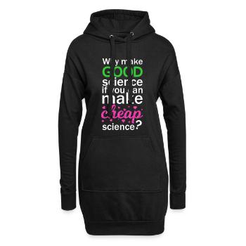 Cheap Science - Hoodie-Kleid - Schwarz - Vorne