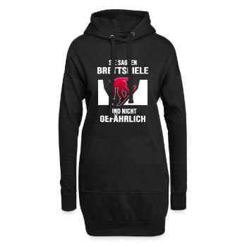 Snowboard Snowboarder Snowboard-Brett freestyle - Hoodie-Kleid - Schwarz - Vorne