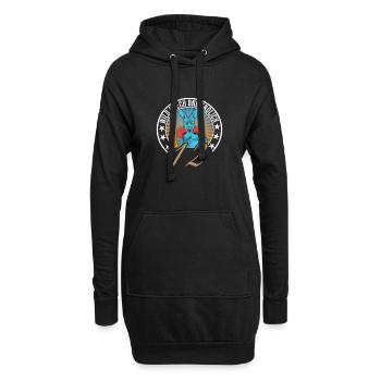 12. Geburtstag - Hoodie-Kleid - Schwarz - Vorne