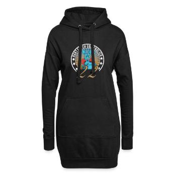 22. Geburtstag - Hoodie-Kleid - Schwarz - Vorne