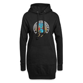 37. Geburtstag - Hoodie-Kleid - Schwarz - Vorne