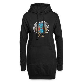 42. Geburtstag - Hoodie-Kleid - Schwarz - Vorne