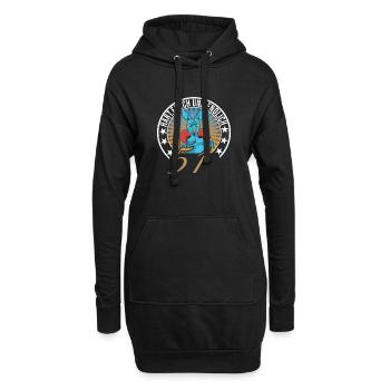 51. Geburtstag - Hoodie-Kleid - Schwarz - Vorne