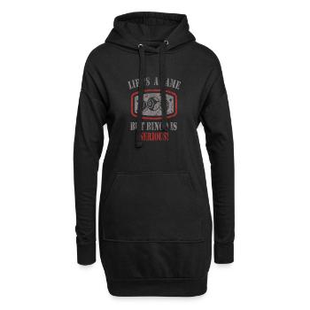 Bingo - Sweat-shirt à capuche long Femme - noir - Devant