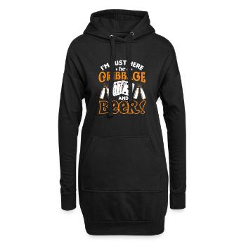 Cribbage - Hoodie-Kleid - Schwarz - Vorne