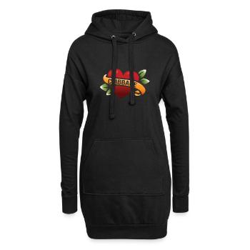 Cribbage - Hoodie-Kleid - Schwarz - Vorne