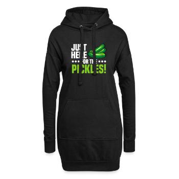 Gurken - Hoodie-Kleid - Schwarz - Vorne