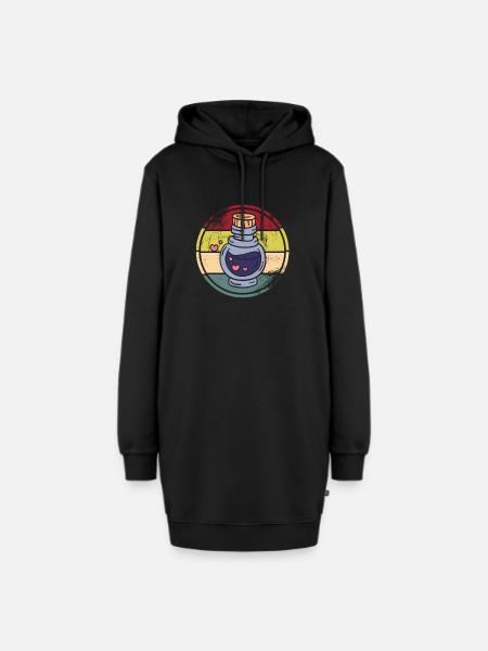 Fermentation - Hoodie-Kleid - Schwarz