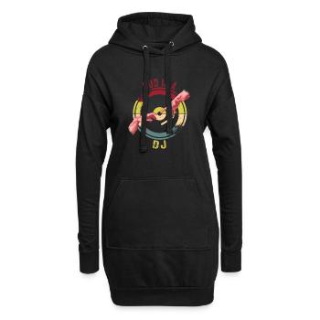Festival - Hoodie-Kleid - Schwarz - Vorne