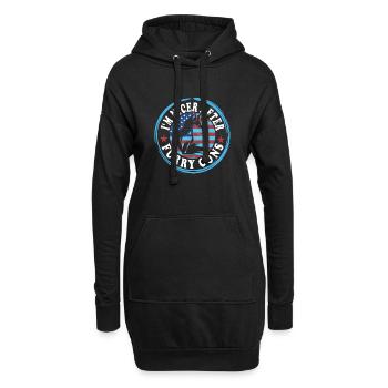 Fandom à fourrure - Sweat-shirt à capuche long Femme - noir - Devant