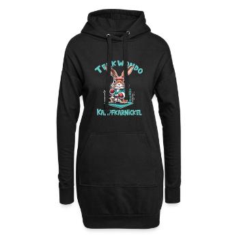 Teakwondo - Hoodie-Kleid - Schwarz - Vorne