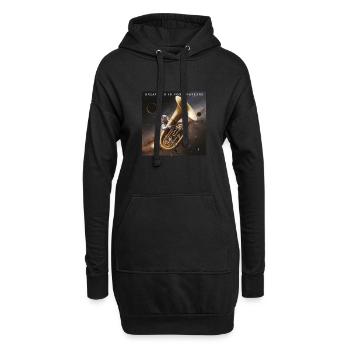 Sousaphone - Hoodie-Kleid - Schwarz - Vorne