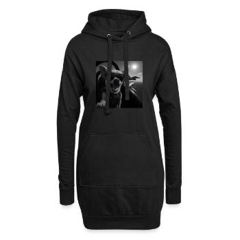 Chihauhua - Sweat-shirt à capuche long Femme - noir - Devant