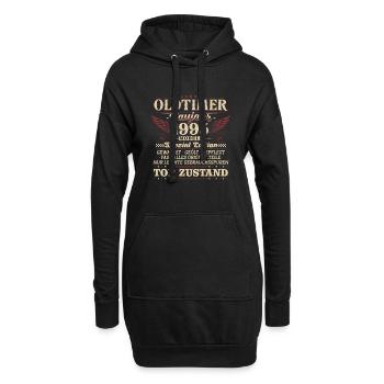 Oldtimer Baujahr 1995 Jahrgang Geburtstag Geschenk - Hoodie-Kleid - Schwarz - Vorne