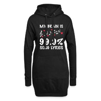 Theater Schauspiel Schauspieler Schauspielerin - Hoodie-Kleid - Schwarz - Vorne