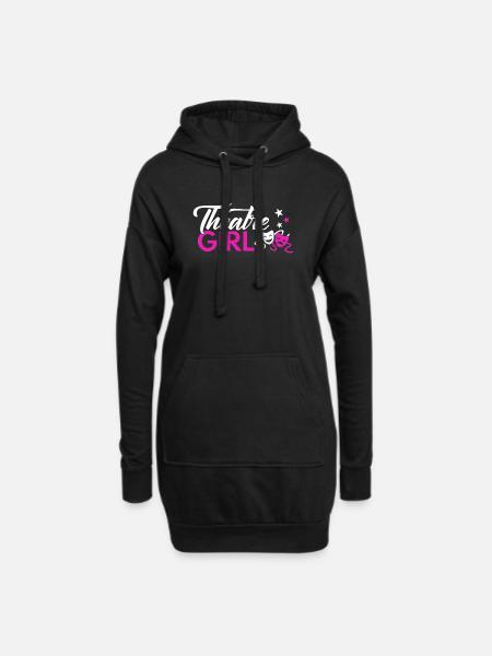 Theatre : Theatre GIRL : Theatre Actor - Hoodie Dress - black